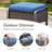 Bobra Outdoor Wicker Rattan Patio Chairs With Cushions And Ottomans-358769915