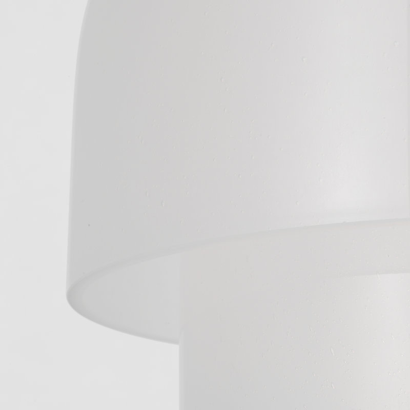 Kelly Wearstler Bolete 1-light Small Table Lamp in Hand Rubbed Antique Brass, White, 9.6" H x 10.3" W x 10.3" D