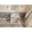Meuble-lavabo en bois massif 36 po avec comptoir en marbre d'ingénierie 1 po, lavabo simple-106886534-106886533