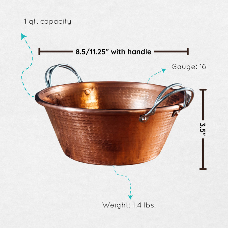 Confiture en cuivre Permian, 1 pinte, 8.5"