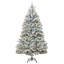 Artificial Christmas Tree Green and White PVC and Metal-1390573155
