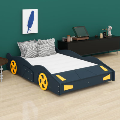 Base de lit plateforme avec roulettes et rangement intégré