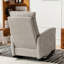Chaise berçante d'appoint de style moderne avec repose-pieds à haut dossier