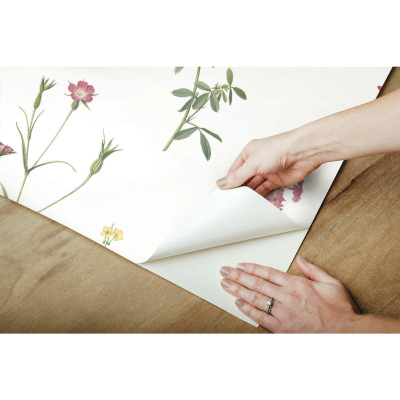 Lahziri PEEL & STICK WALLPAPER, Green/Pink