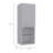 Bathroom Cabinet, with Two Internal Shelves, Two External Shelves and Single Door, White-245261625