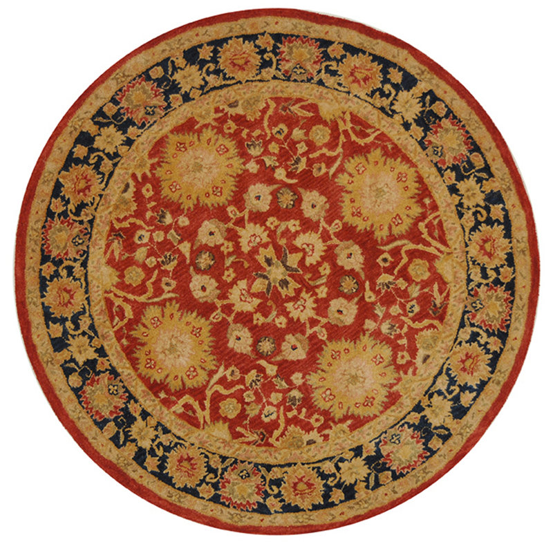 Tingley Hand Tufted Wool Pile Oriental Rug, Round 4'