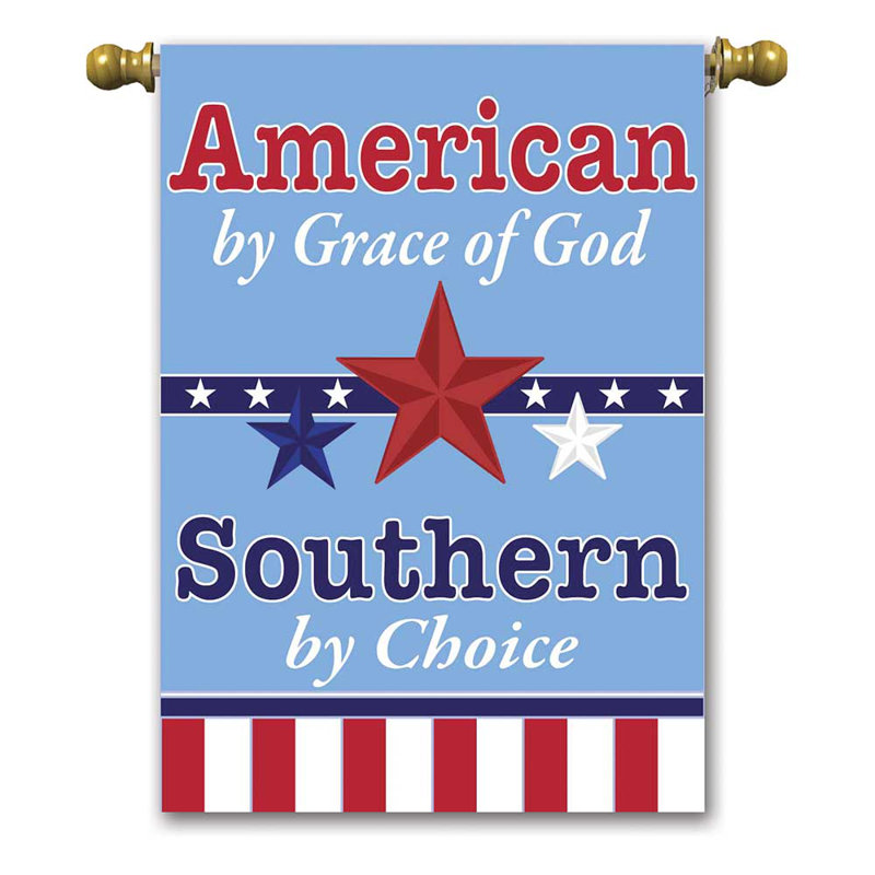 Double Sided Nylon Independence Day Garden Flag, 18" H x 13" W