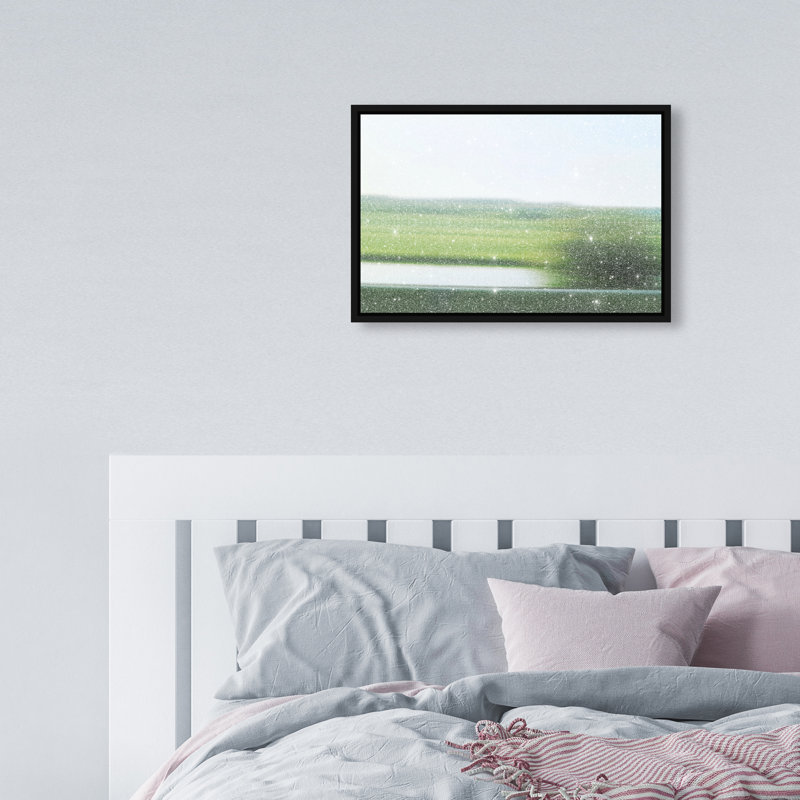 Velocity Meadow I Print by Oliver Gal, 11"H x 16"W, Black Floater Frame