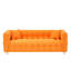 80 pouces pour salon et chambre à coucher orange - molleton, 2 coussins, molleton robuste pour les coussins d'espace, coussin rembourré en éponge solide et structure en bois massif 3-1232429156