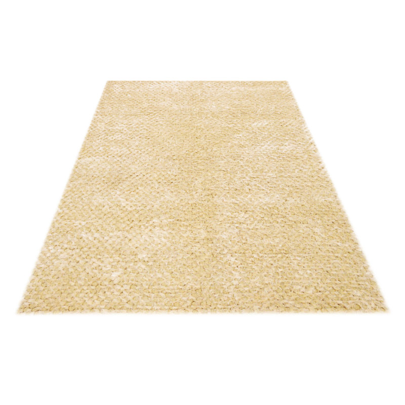 Rasgula Solid Colour Hand Woven Shag Area Rug, Rectangle 160 x 230cm