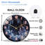 Horloge murale en verre Glowing