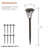 Brown Solar Powered Integrated LED Metal Pathway Light Pack
