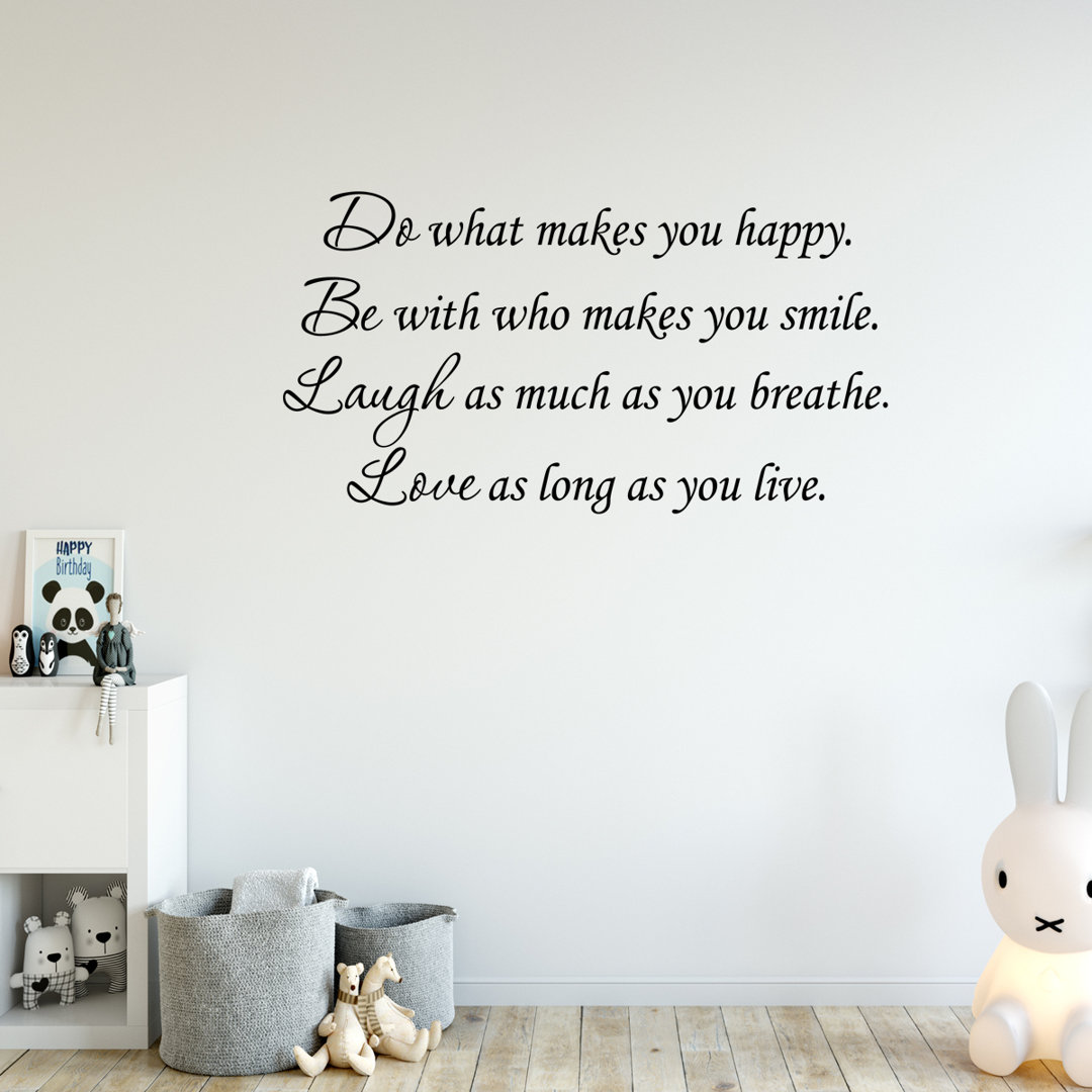 Dolman Text & Numbers Wall Decal Winston Porter