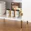 Buffet avec 2 portes, armoire à café avec tablette réglable, armoire à boissons avec rangement, console d'appoint pour le salon, blanc-1124114415