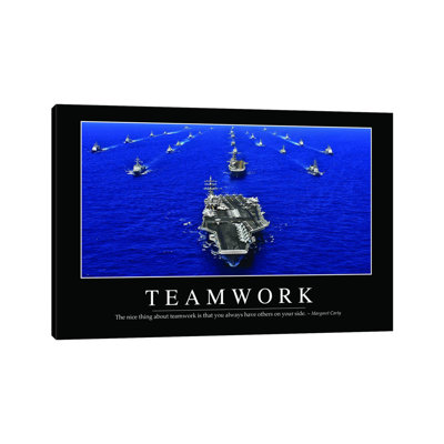 Teamwork by Stocktrek Images - Wrapped Canvas Print