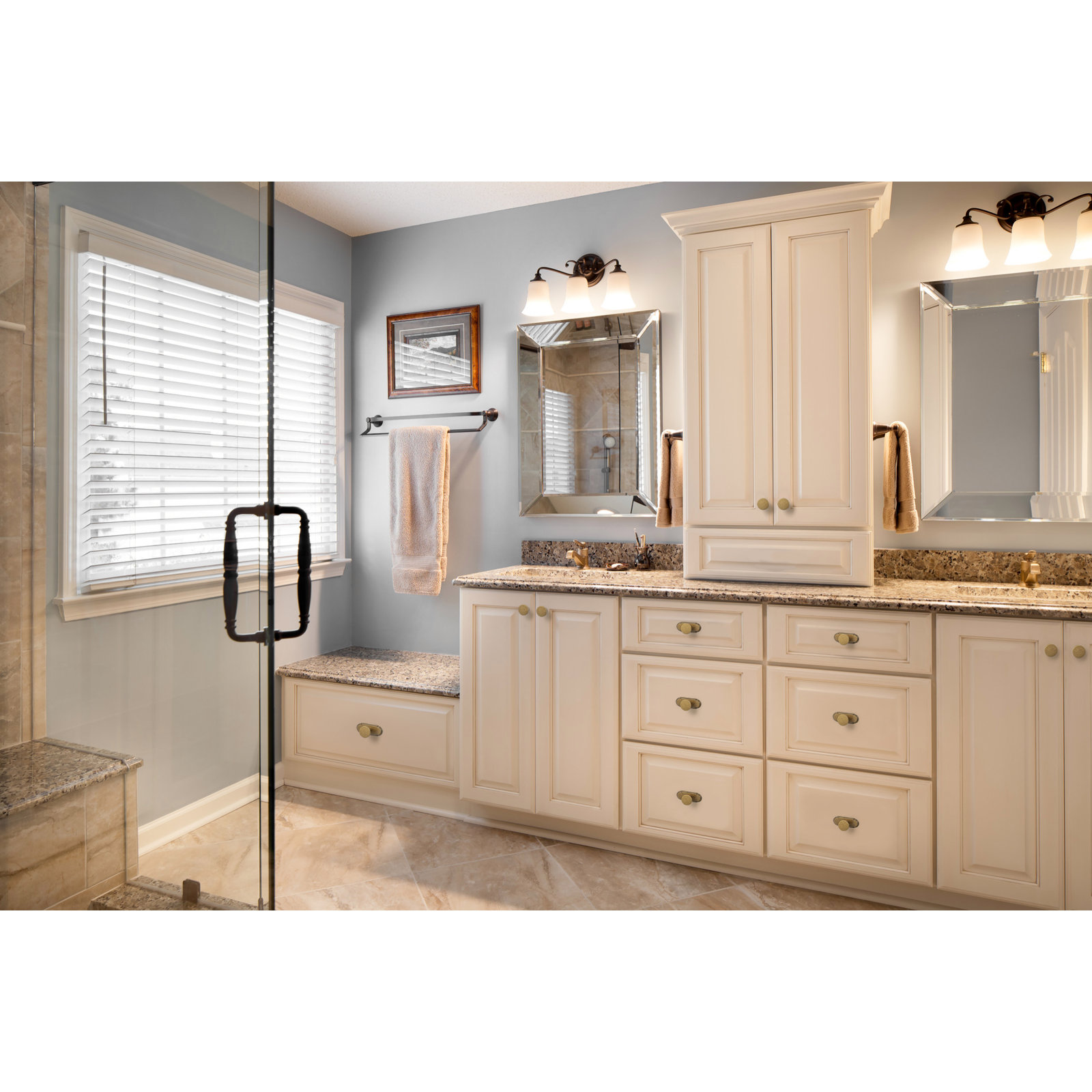 1.14" Metal Mushroom Cabinet Knob, Antique Brass