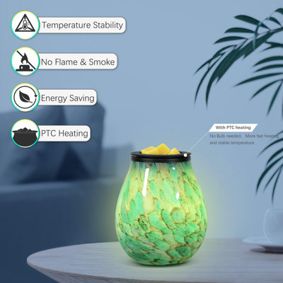 Deija Glass Tabletop Wax Warmer