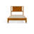 Twin Size Deluxe Bed Frame With Headboard With Solid Wood, No Box Spring Needed,  Easy Assembly, Rustic Golden Brown-119619097-119619094