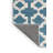 Machine Washable Trellis Blue Area Rug-501834392