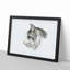 Portrait of a Cat by Jean Bernard - Picture Frame Drawing Print-55601982-55601984