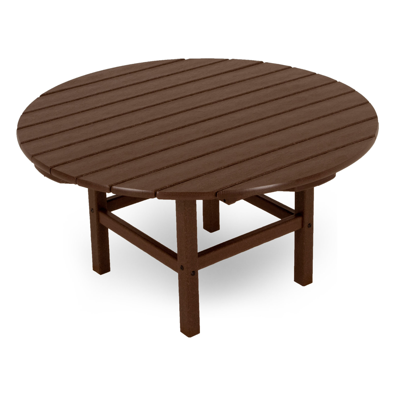 POLYWOOD® Tables 37" Patio Table, Mahogany