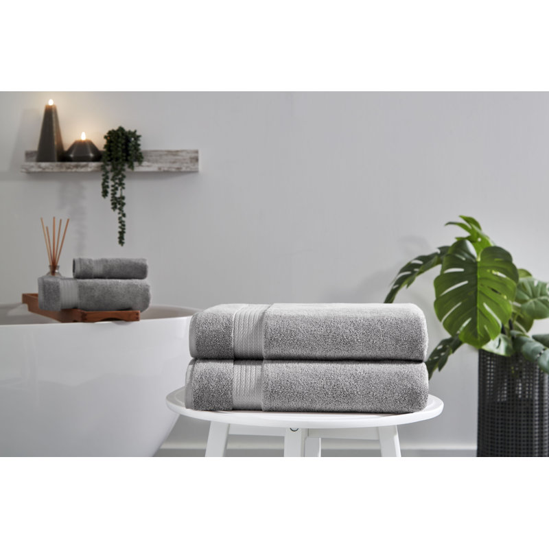 Serviettes de bain 2 pièces Ozdilek, 30 x 60 550 g / m² - 30 x 60 po, 100% coton turc, séchage rapide de luxe, très grand, résistant à la décoloration, écologique, léger, serviette spa, serviette en coton
