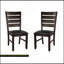 Ensemble de chaises de salle à manger en bois 2 pièces