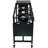 Barton 3-Burner Outdoor Propane Stove Station with Foldable Side Tables & Caster Wheels