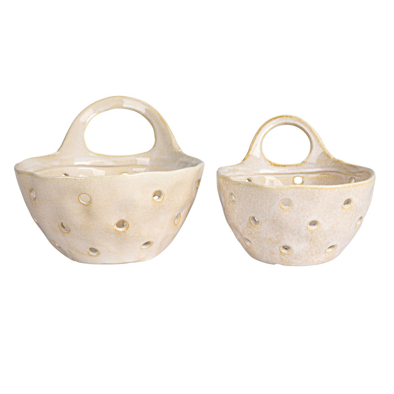 Wagaman Reactive Glaze Stoneware Colers, Cream