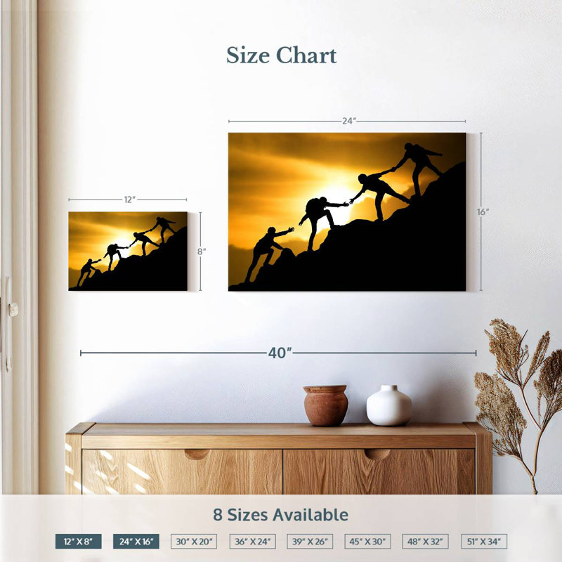 Sireci Climbing Teamwork, 8" H x 12" W