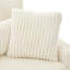 Canapé moderne avec causeuse 80,3 po et quatre coussins pour le salon, beige-133232743-133232741
