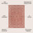 Hagerman Vintage Filigree Textured Weave Red/Beige Indoor/Outdoor Rug-1580439440