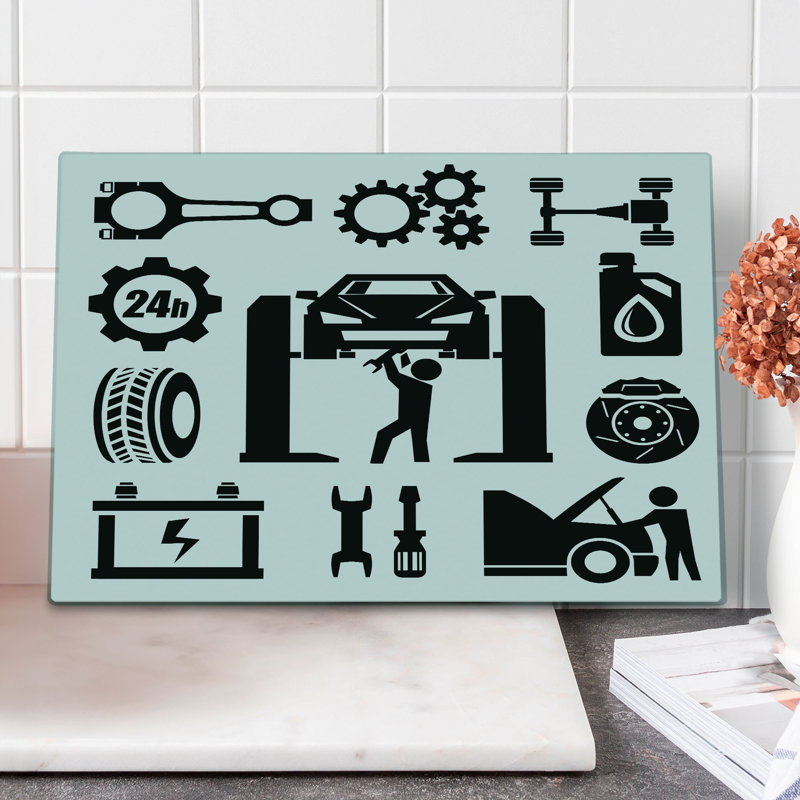 East Urban Home Glass Cutting Board