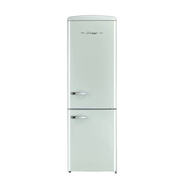 iio RR2 12 Cu. ft. Retro Refrigerator Full Size Fridge Bottom Freezer Frost Free MultiFlow 360° Finish: Turquoise