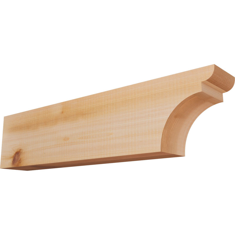 Yorktown Smooth Rafort Tail, Cèdre rouge, H 6 po x l 24 po x P 3,5 po