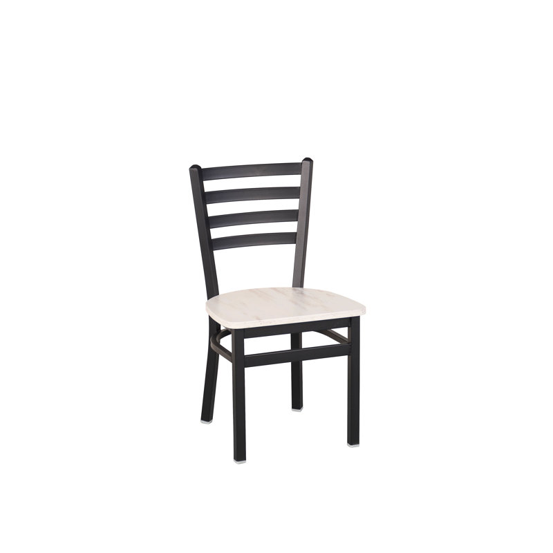 Lima 17.25'' H Metal Dining Chair, Antique Wash/Black, Sand Black