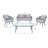 Humboldt 4 - Person Patio Conversation Set with Cushions-1704638504