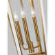 3 Light Metal Dimmable Lantern Chandelier