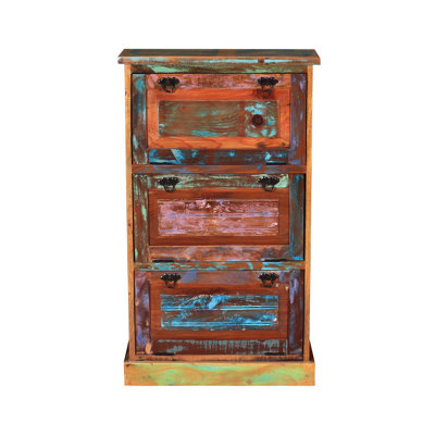 Valeri 15 Pair Solid Wood Shoe Storage Cabinet