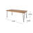 Vikesha Acacia Solid Wood Top Metal Base Dining Table