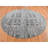 Zyera One-of-a-Kind Round 8'1" X 8'1" New Age Round Wool Area Rug Grey