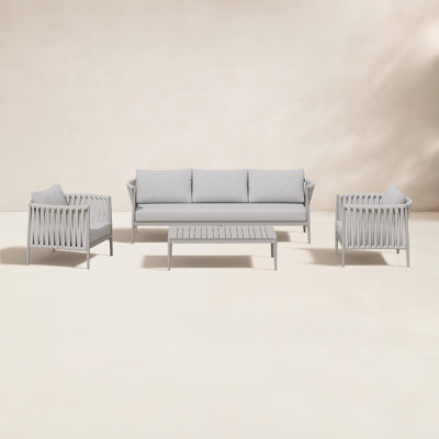 Zeke 4-Person Complete Patio Set