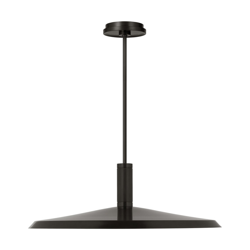 Saucer Direct 1 - Light LED Pendant, Bronze