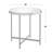 Hines Glass Top End Table