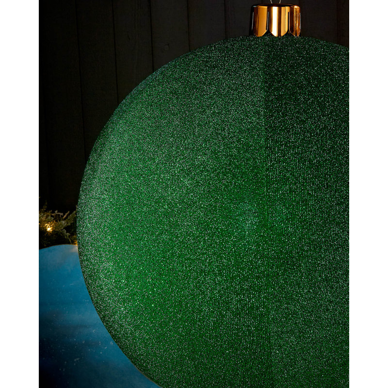 PVC Ball Ornament, 76.2cm H x 76.2cm W x 76.2cm D, Green
