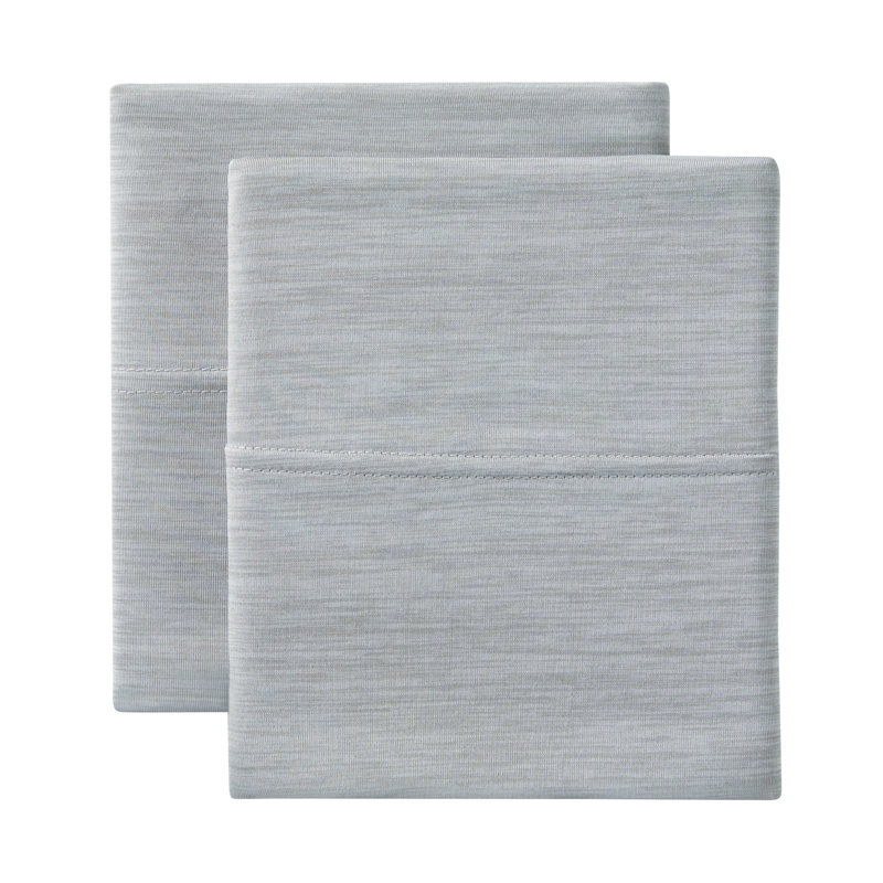Gray Full Size Polyester Cooling Sheet Set