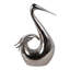 Élégante statue d'objets de cygne Bowling pour la décoration intérieure - Décorations pour sculpture ou figurine de salon - 11 po, argent