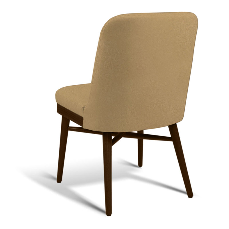 Matteo Side Chair, Beige/Brown