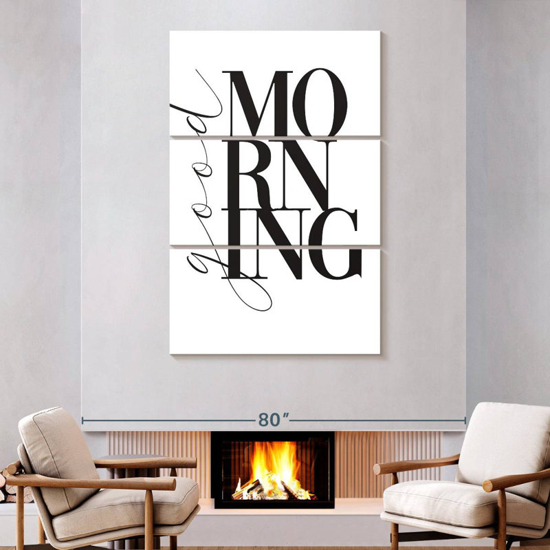 Tergel Good Morning, typographie