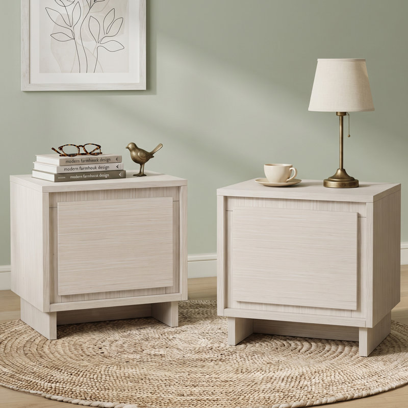 2 Piece Bedroom Set, Blanc cassé rustique, Full